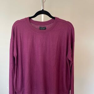 Lucky Brand Women's Rich Purple Crew Neck Sweater